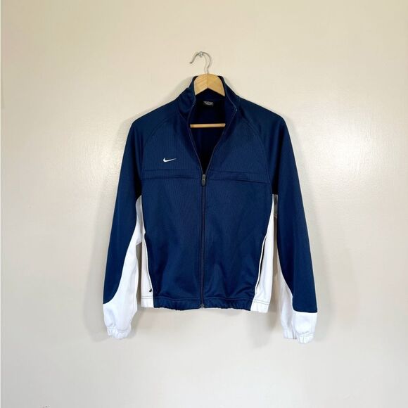 SALE! Men’s Navy Nike Team Warm-Up Jacket Size S EUC - Picture 1 of 6